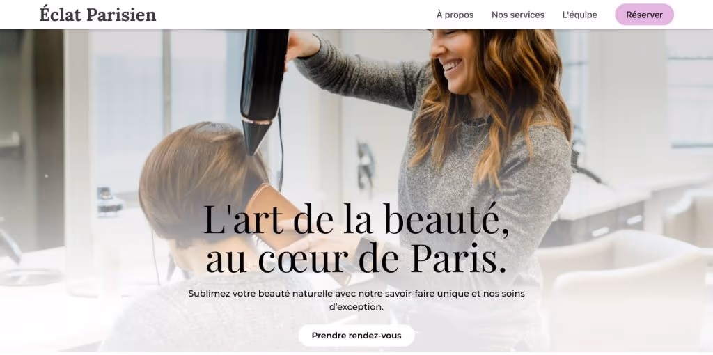 Éclat Parisien — site vitrine