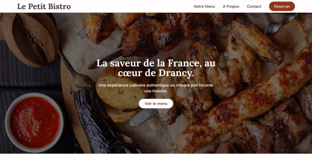 Le Petit Bistro — site vitrine